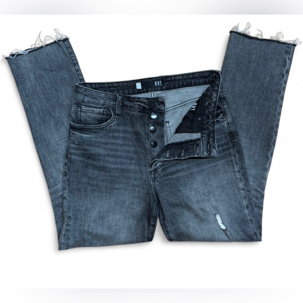Kut from the Kloth Rosa High Rise Ankle Vintage Straight Jeans - Picture 2 of 7